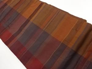 格子模様織出し名古屋帯